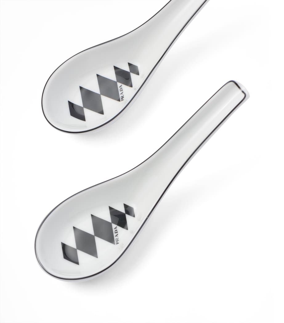Prada chequerboard spoons set of 2, imported from the UK