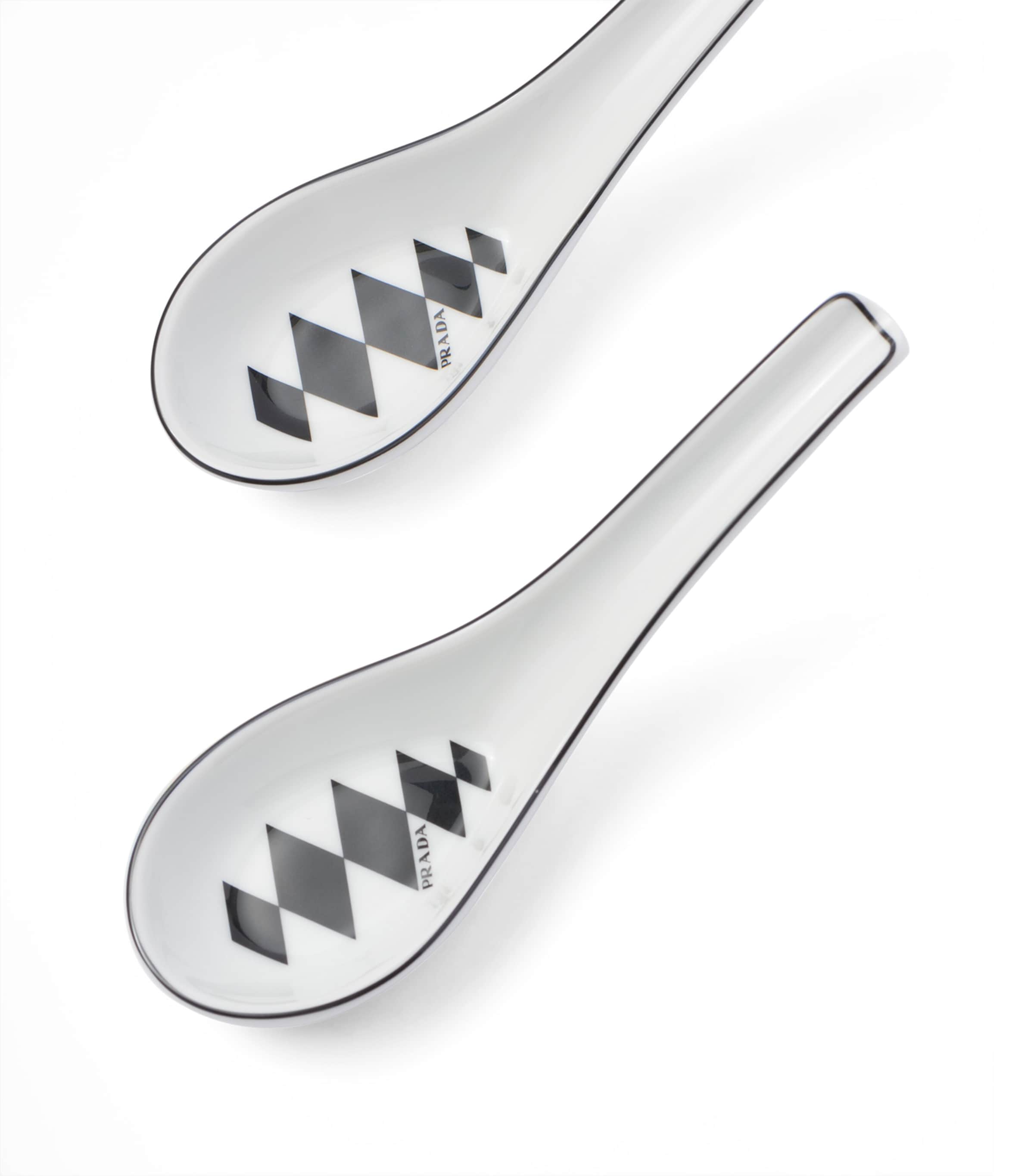 Prada chequerboard spoons set of 2, imported from the UK