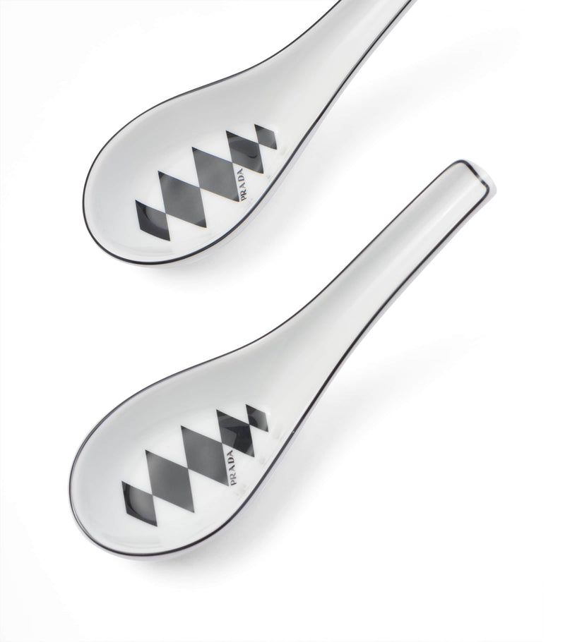 Prada chequerboard spoons set of 2, imported from the UK