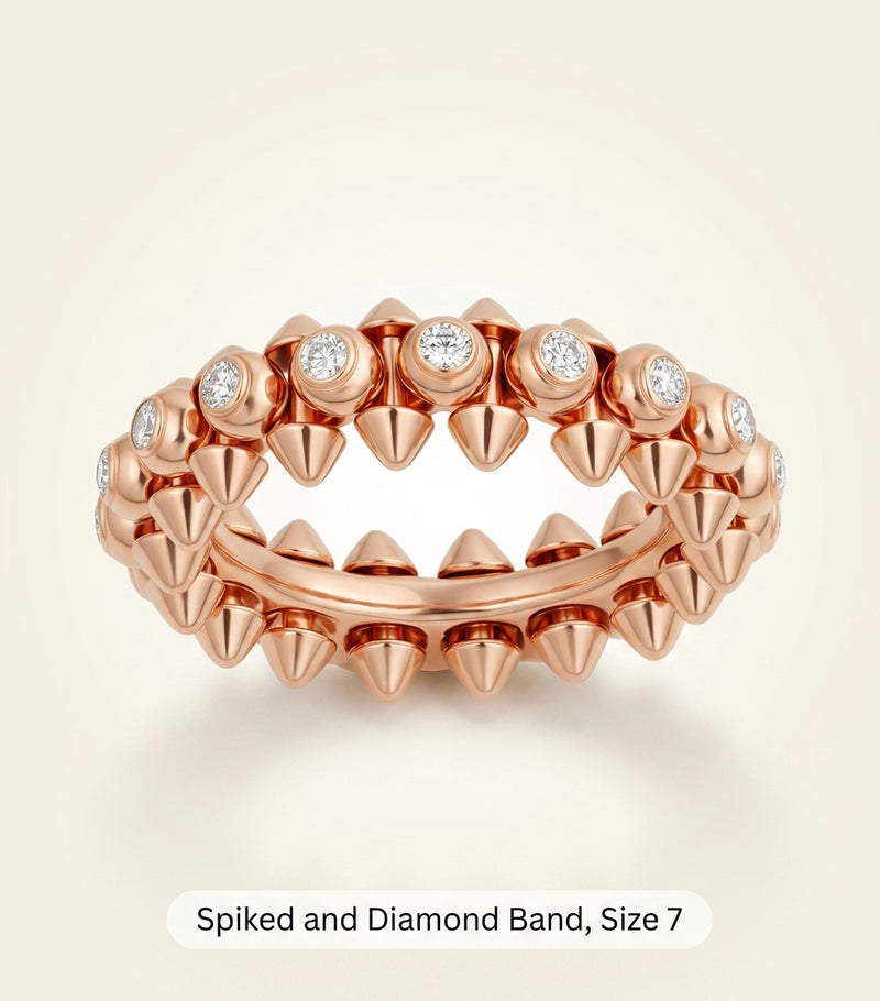 Cartier Clash de Cartier ring rose gold diamond, imported from the UK