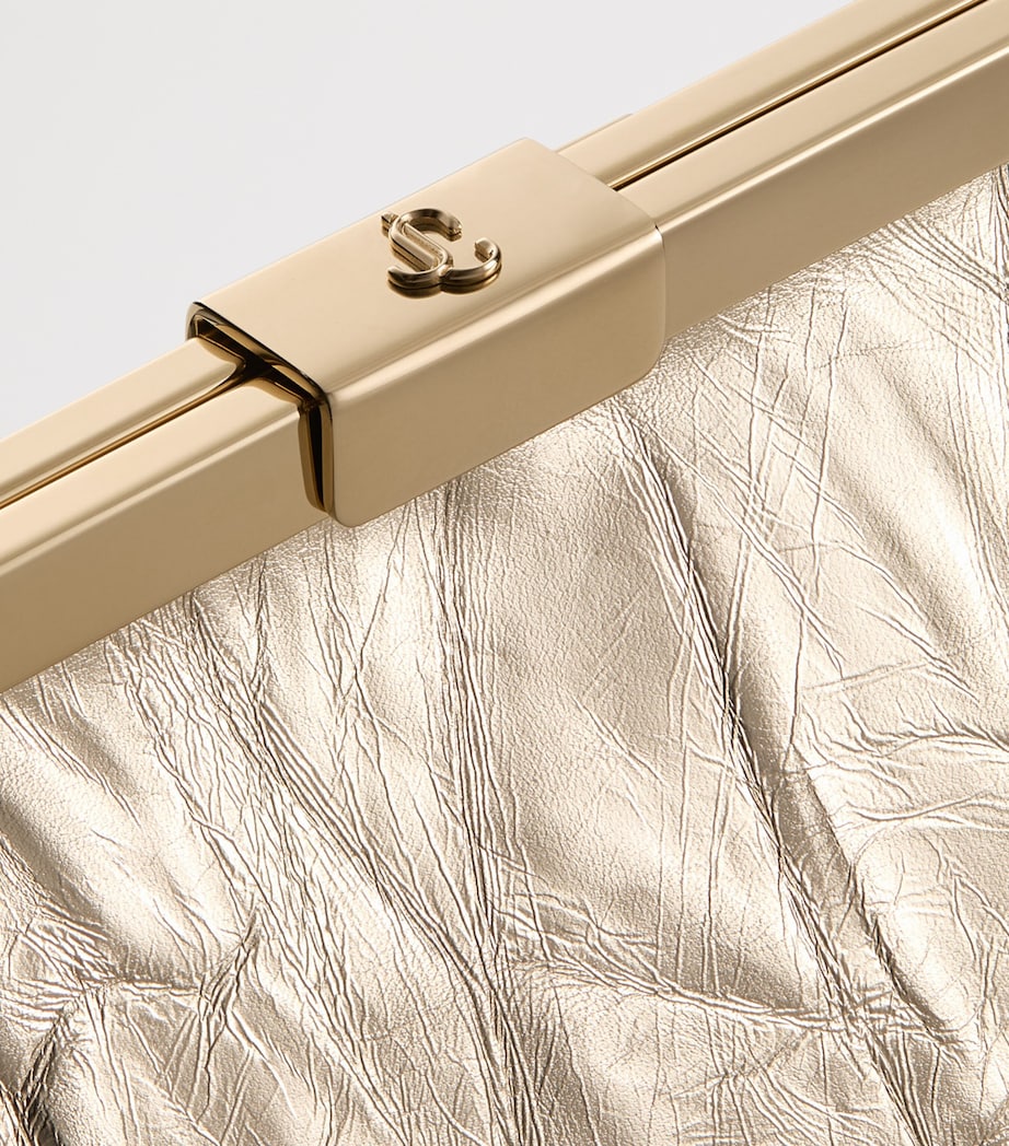 Jimmy Choo metallic leather Ganache clutch bag, UK version