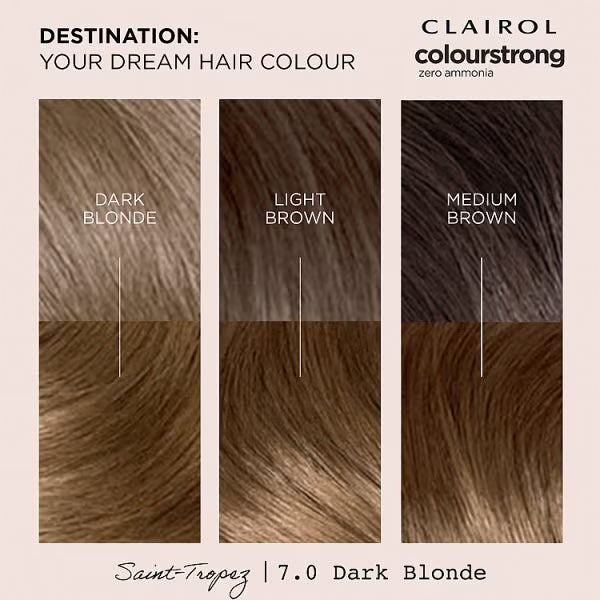 Clairol Colour Strong hair dye 7.0 - British product