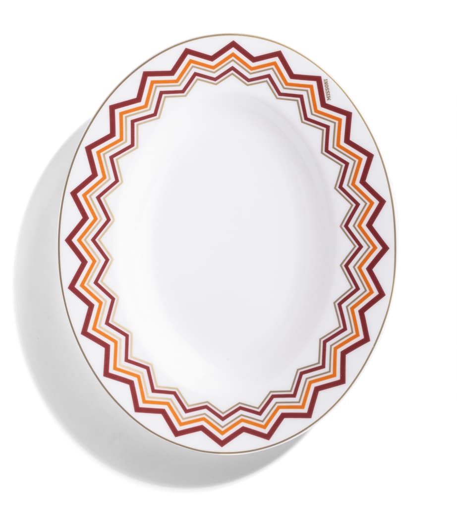 Missoni Home porcelain pickle dish 23cm, imported from the UK