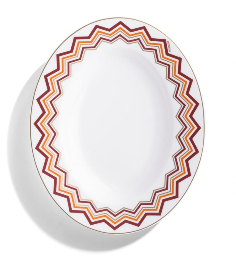 Missoni Home porcelain pickle dish 23cm, imported from the UK