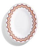 Missoni Home porcelain pickle dish 23cm, imported from the UK