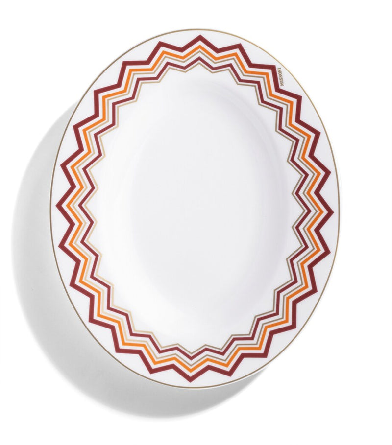 Missoni Home porcelain pickle dish 23cm, imported from the UK