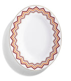 Missoni Home porcelain pickle dish 23cm, imported from the UK