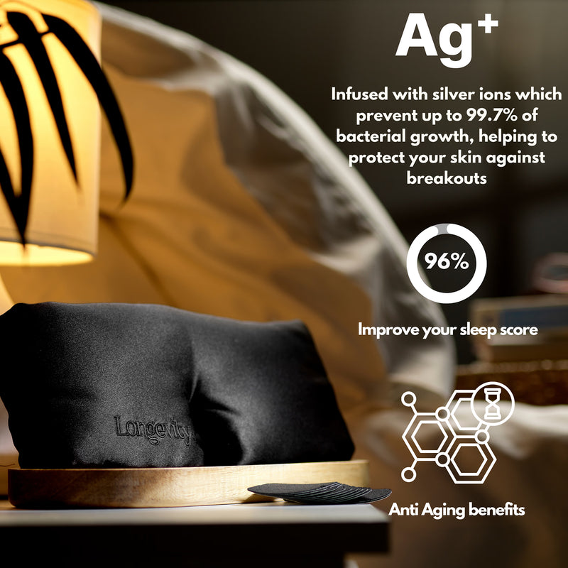 Longevity mulberry silk sleep mask blackout, imported from the UK