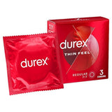 Durex Thin Feel Regular Fit Lubricated Condoms Pack of 3 GOODS Superdrug   