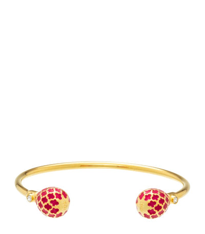 Harrods Halcyon Days Gold-Plated Agama Torque Bracelet- Buy online at McGrocer