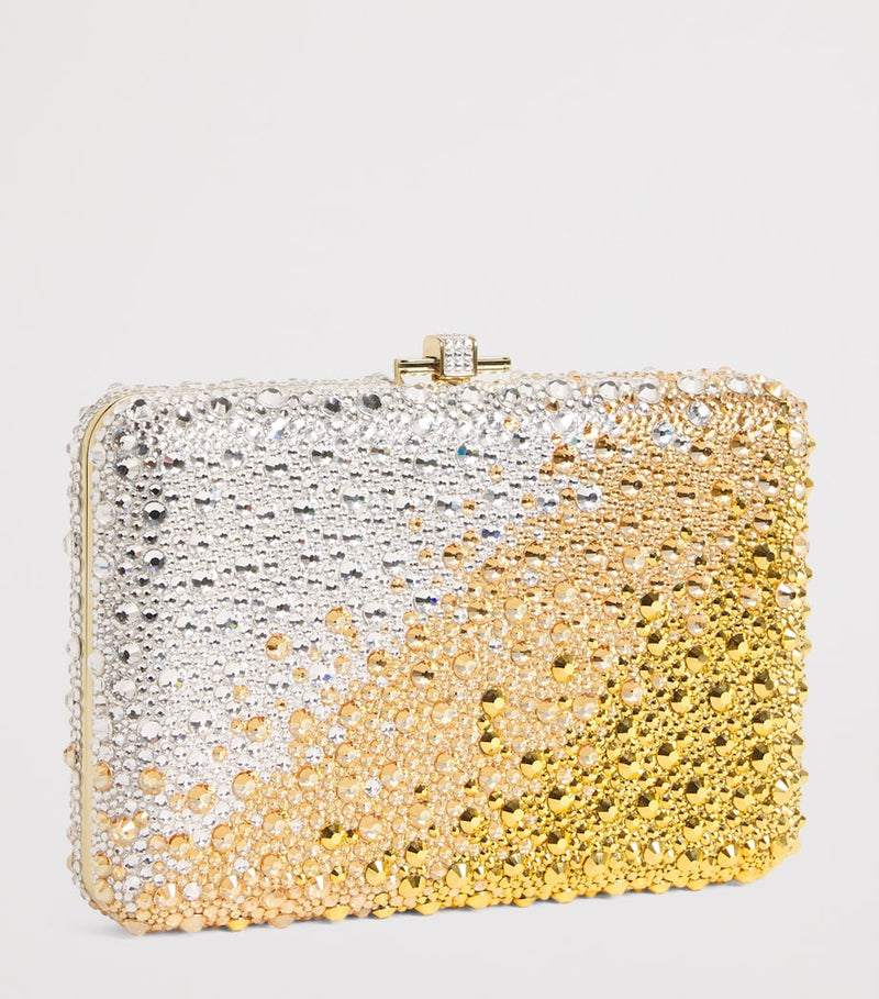 Judith Leiber Slim Slide Gradient Caviar Clutch Bag, imported from the UK
