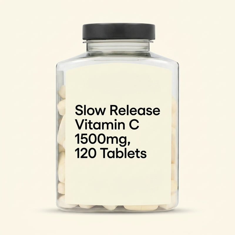 Holland & Barrett Vitamin C slow release supplement 1500mg 120 tablets (British brand)