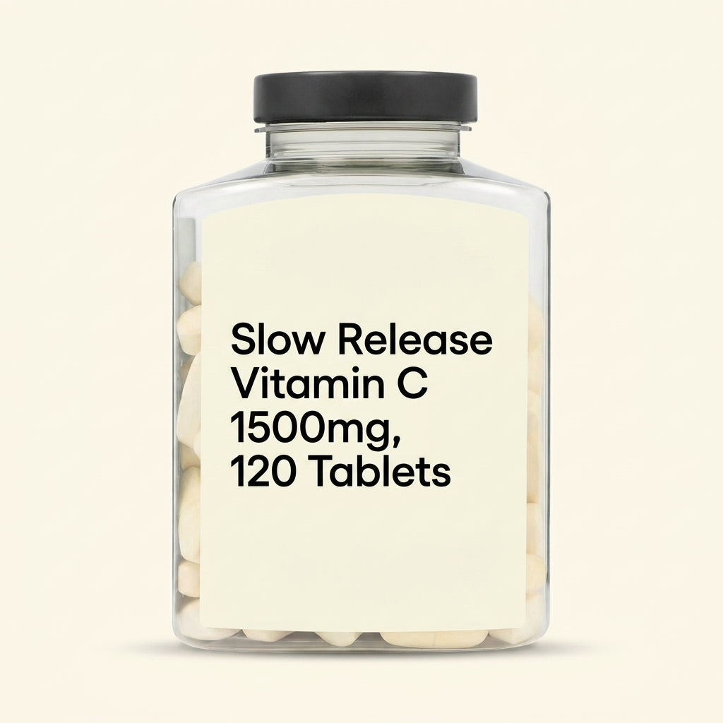 Holland & Barrett Vitamin C slow release supplement 1500mg 120 tablets (British brand)