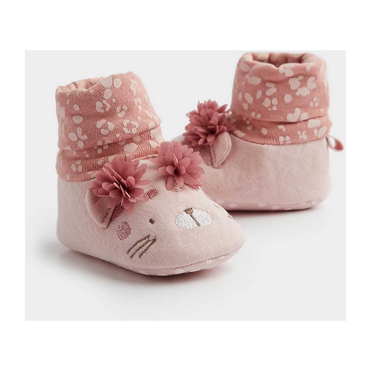 Mothercare Leopard Sock-Top Baby Booties GOODS Boots   