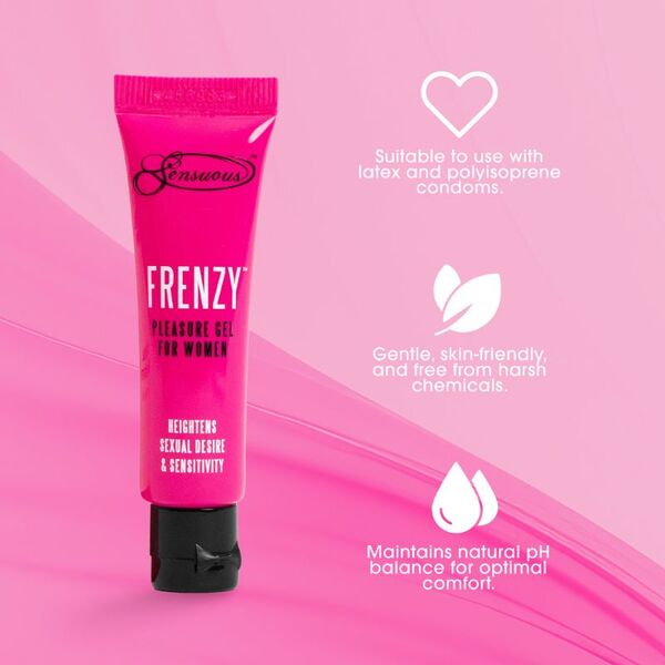 Sensuous Frenzy Warming Pleasure Gel for Women 7ml, imported from the UK