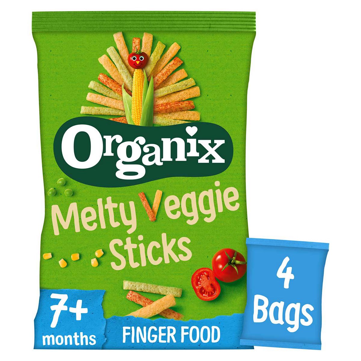 Organix Melty Veggie Sticks Organic Baby Finger Food Snack Multipack 4 x 15g GOODS Boots   