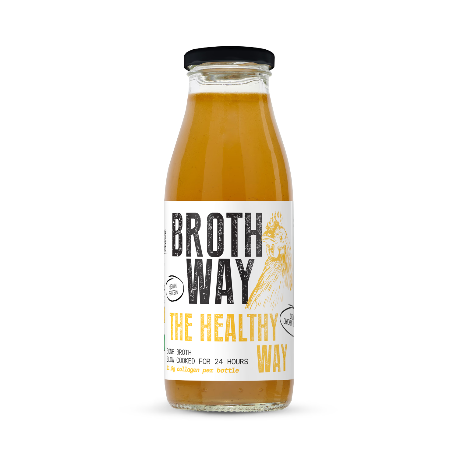 Brothway chicken curcuma bone broth 480ml (British brand)
