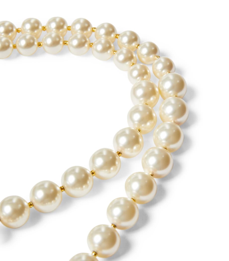Valentino Garavani faux pearl VLogo Signature necklace (British brand)