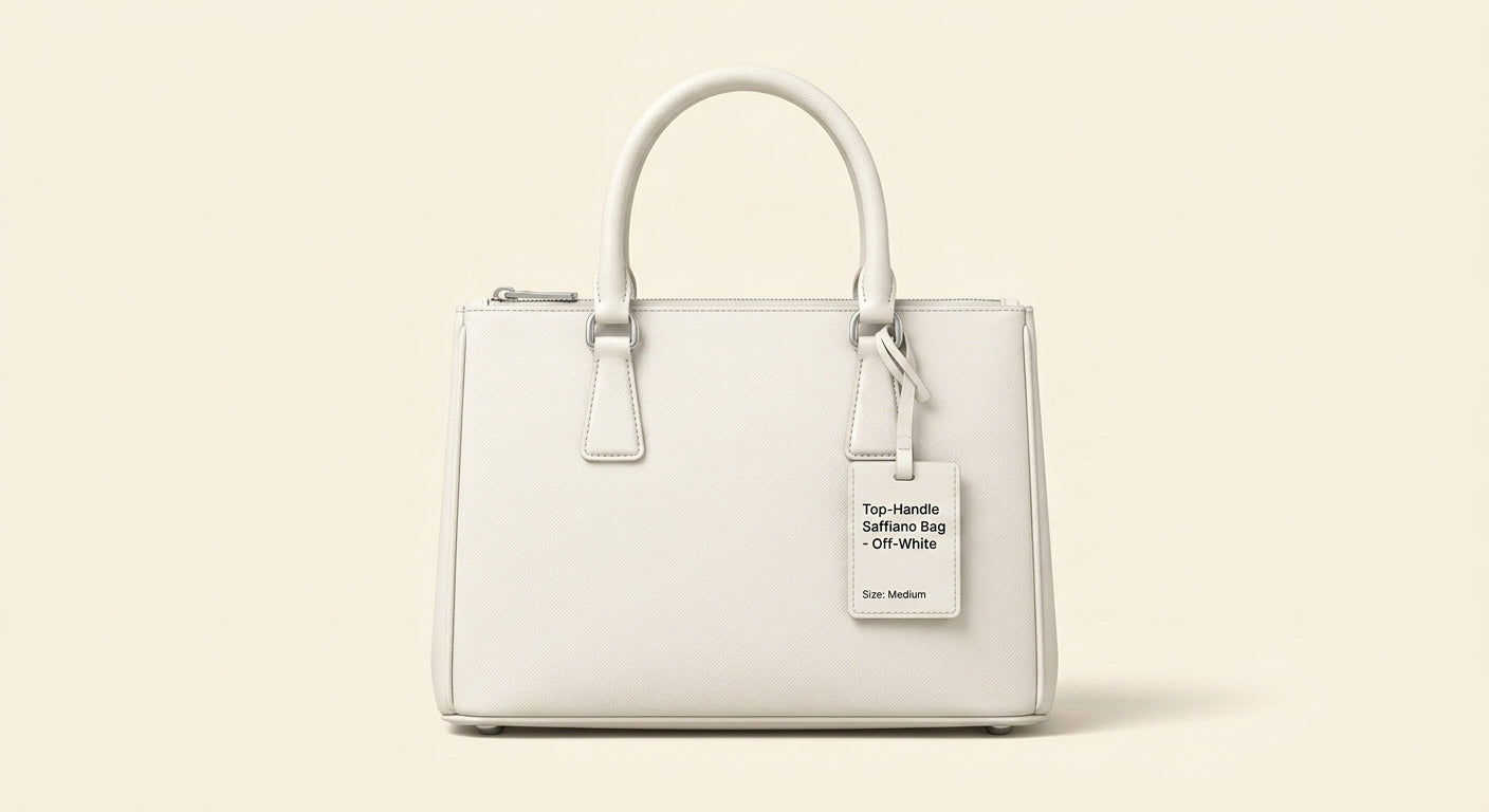 Prada mini Galleria top-handle bag Saffiano leather, imported from the UK