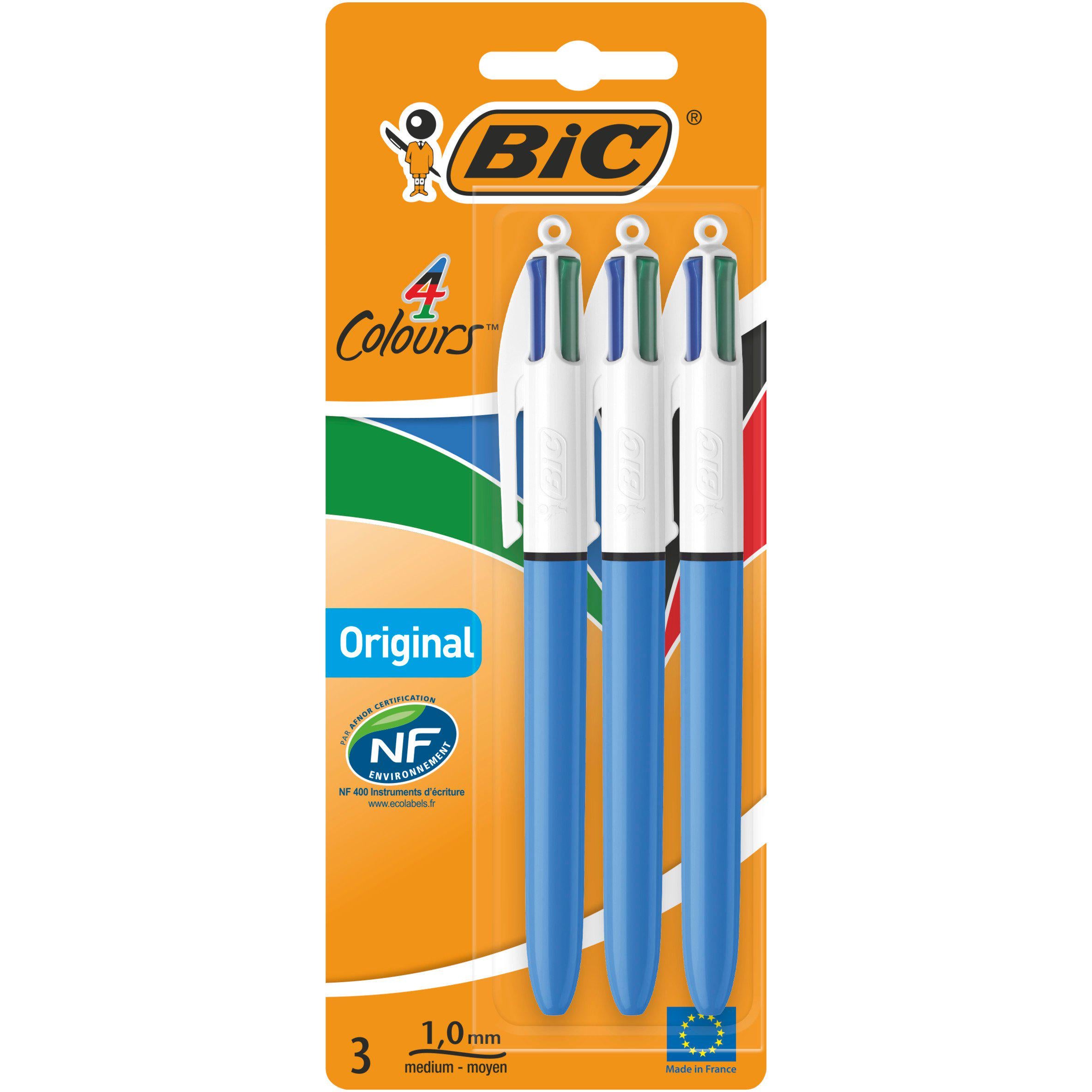 BIC 4 Colours Original 3 Pack GOODS Sainsburys   