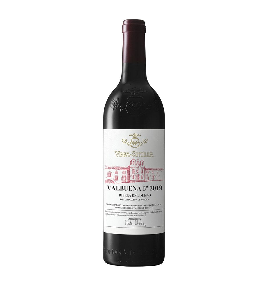 Vega Sicilia red wine Valbuena No.5 2019 75cl (British brand)