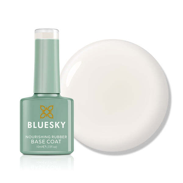 Bluesky rubber base coat Graceful White 10ml, UK version