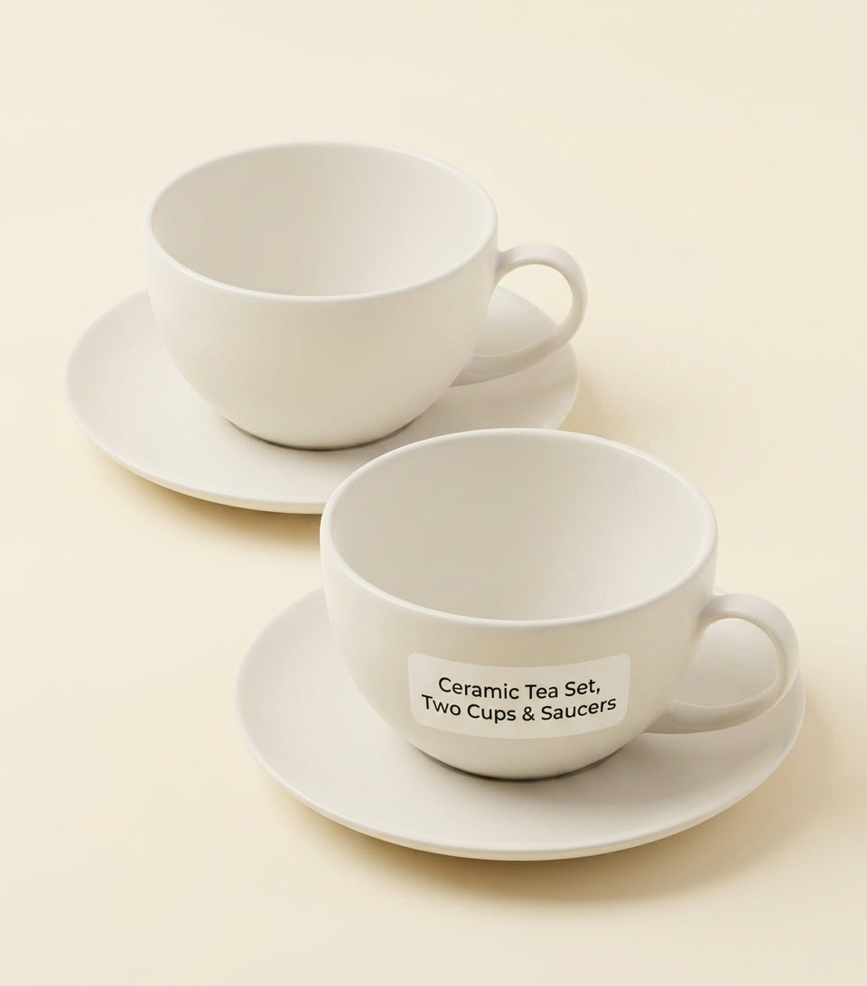 Prada porcelain teacup and saucer set, imported from the UK
