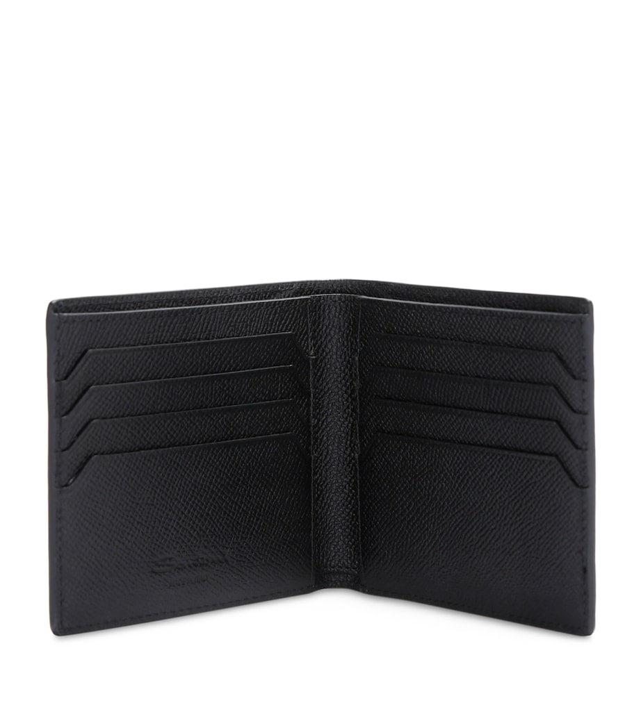 Santoni textured leather wallet, imported from the UK