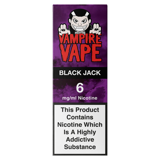 Vampire Vape Black Jack Nicotine 10ml 6mg GOODS Sainsburys   