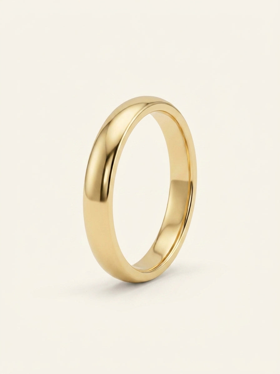 Cartier 4mm yellow-gold wedding ring with diamond, imported from the UK