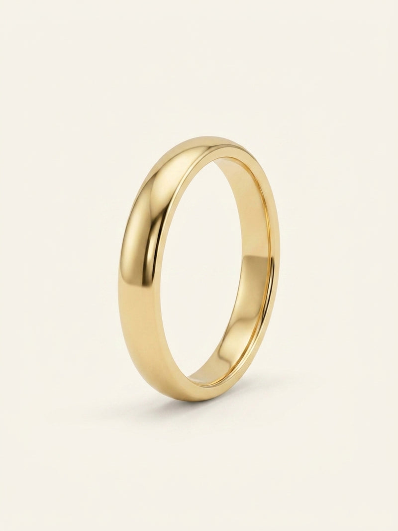 Cartier 4mm yellow-gold wedding ring with diamond, imported from the UK