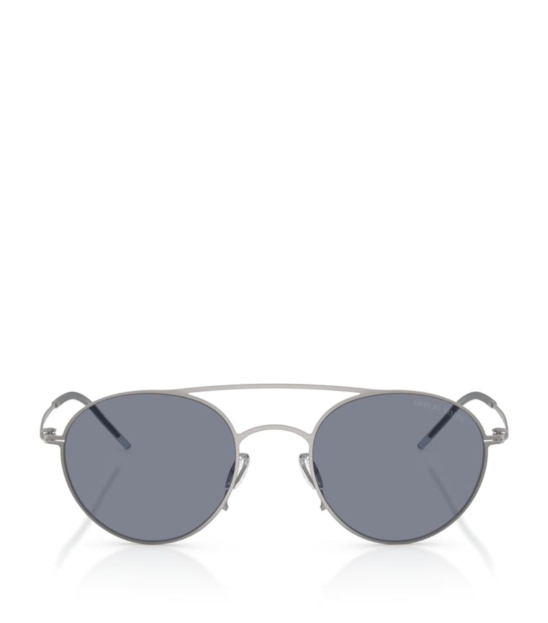 Giorgio Armani round metal sunglasses (British brand)