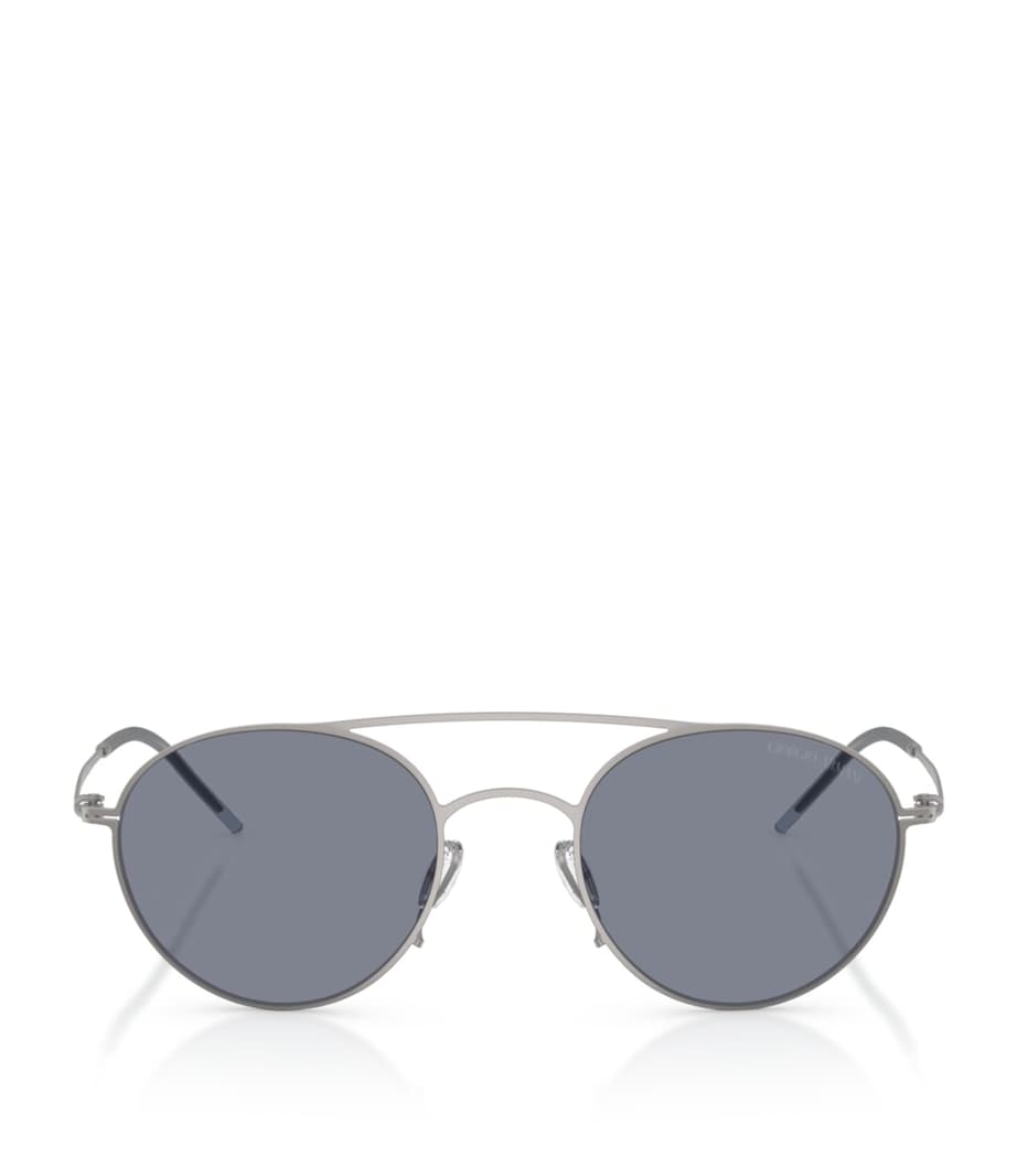 Giorgio Armani round metal sunglasses (British brand)