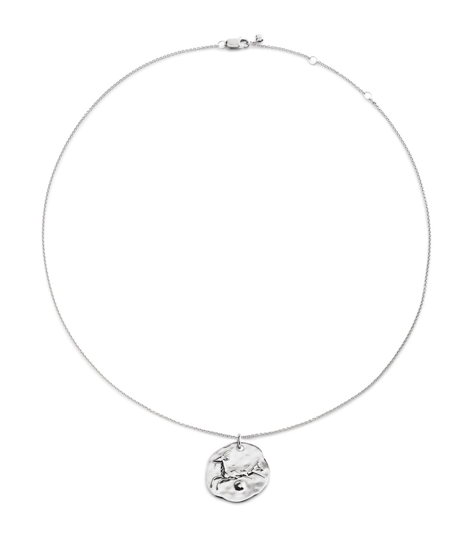 Monica Vinader Capricorn zodiac necklace sterling silver, imported from the UK