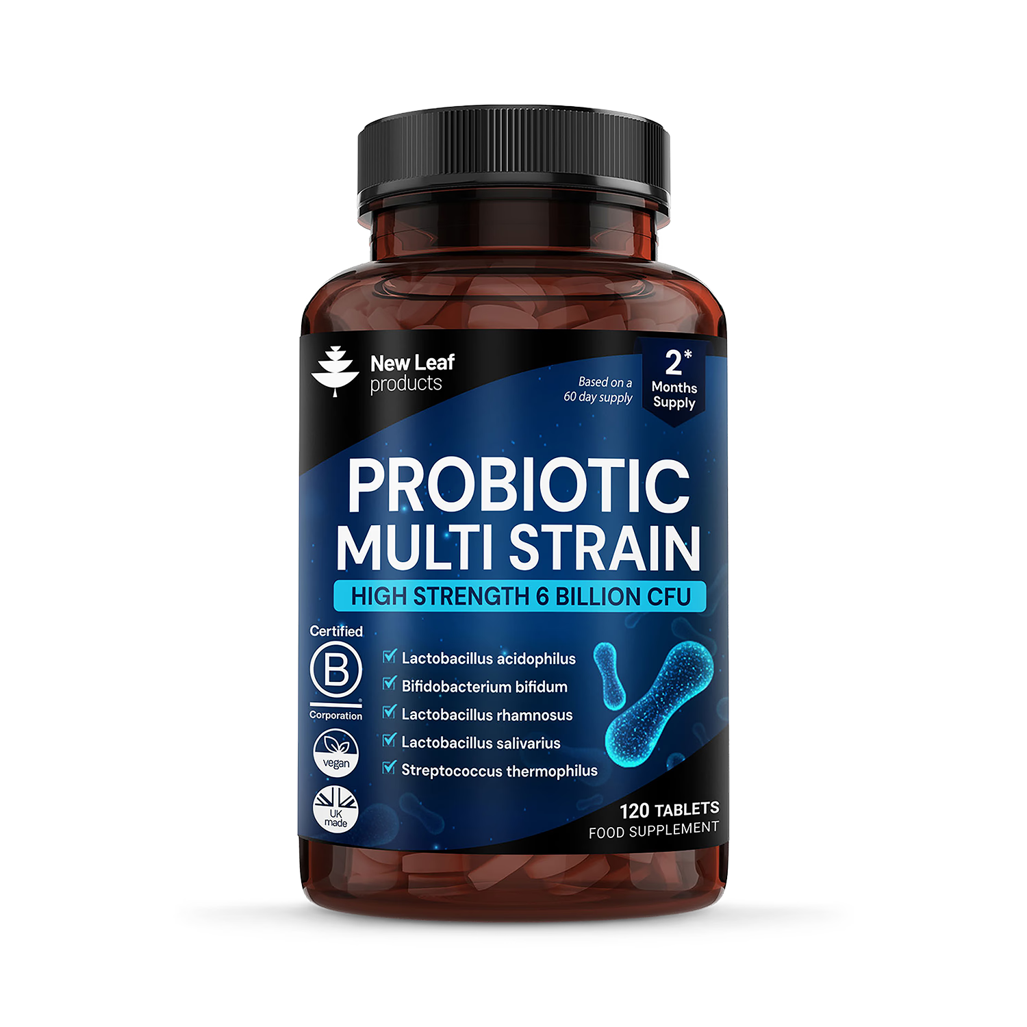 New Leaf Products probiotic multi strain tablets 120 tablets - British product