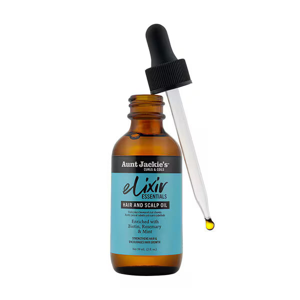 Aunt Jackie's Biotin Rosemary Mint Elixir Hair Scalp oil 59ml - British product