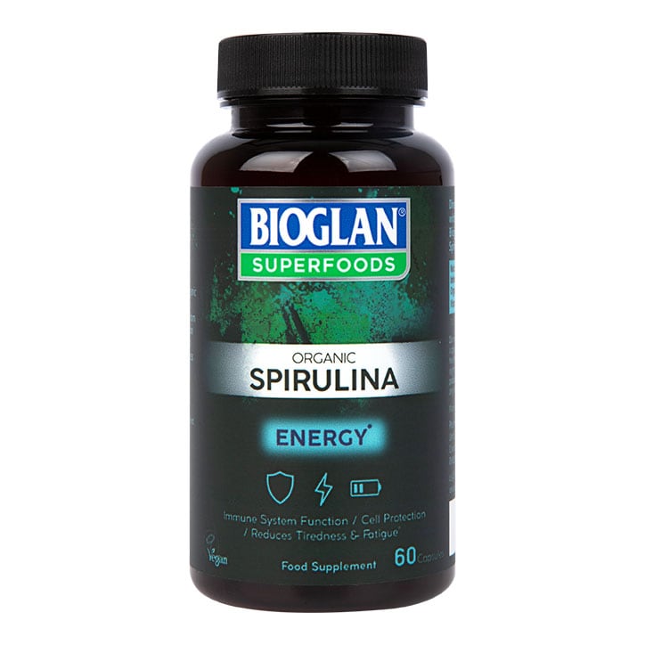 Bioglan Superfoods Organic Spirulina 60 Capsules Spirulina Holland&Barrett   