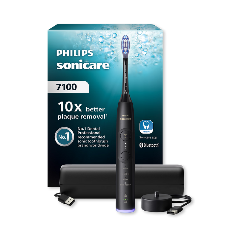 Philips Sonicare 7100 toothbrush black with charging case - British product