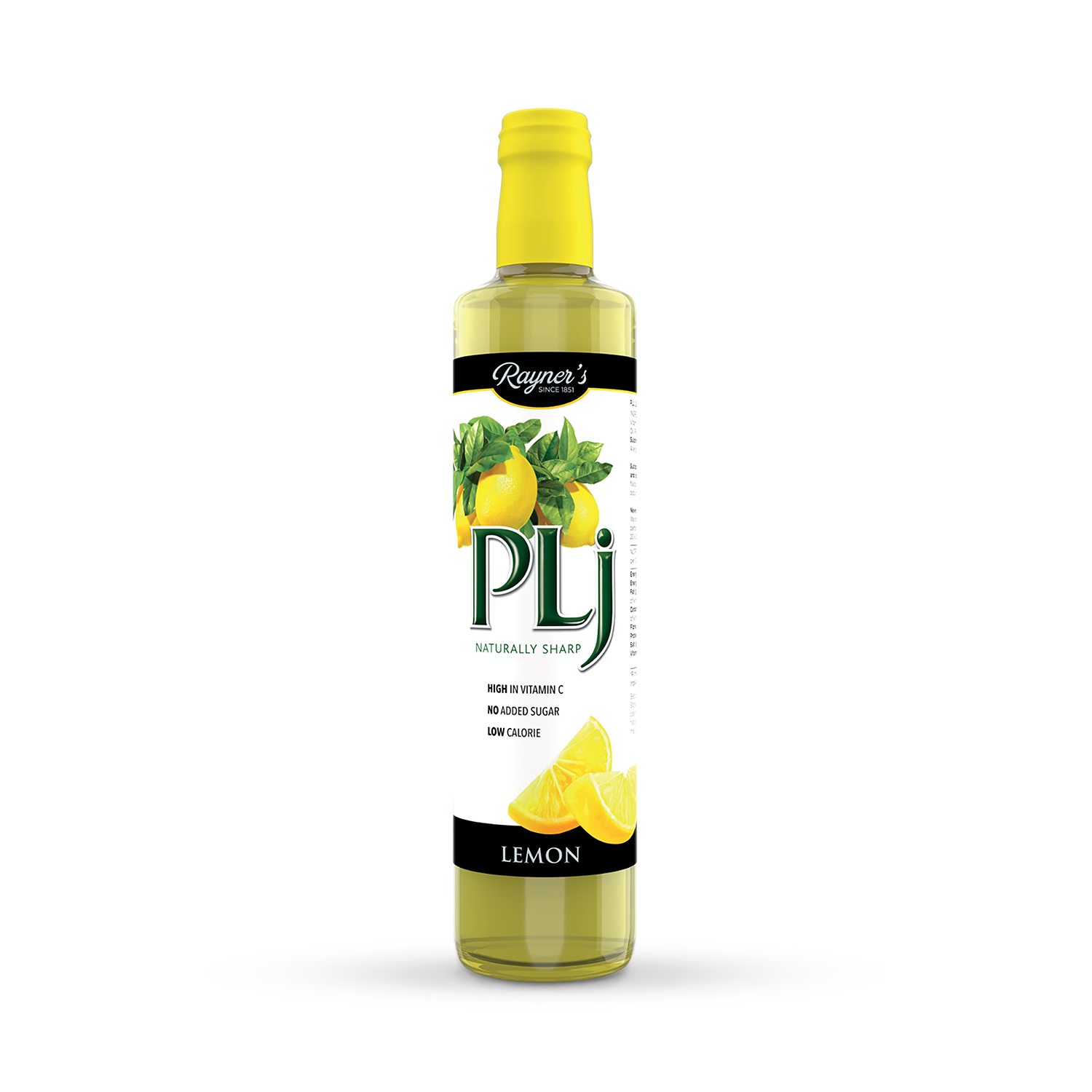 PLJ lemon juice 500ml bottle, imported from the UK.