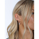 SVNX baroque pearl earrings in silver with imitation pearls, UK version