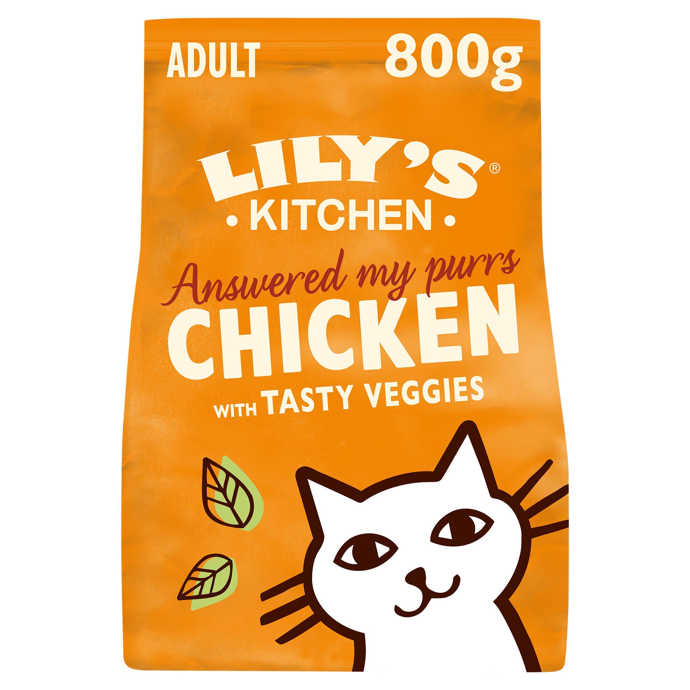 Lily's Kitchen Adult Delicious Chicken & Healthy Herbs Dry Complete Cat Food 800g Dry cat food Sainsburys   