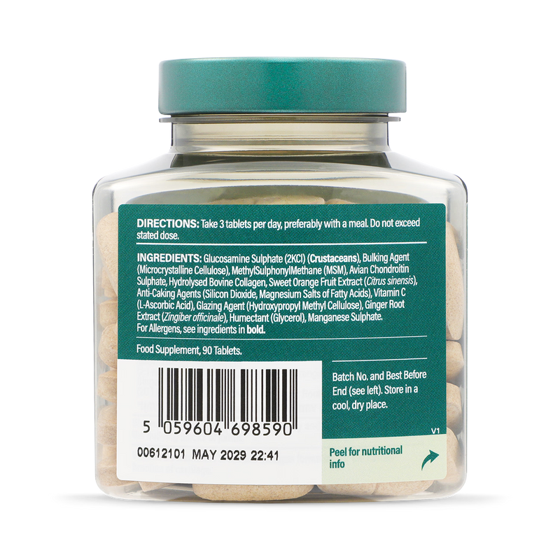 Holland & Barrett Glucosamine & Chondroitin 90 Tablets, UK version