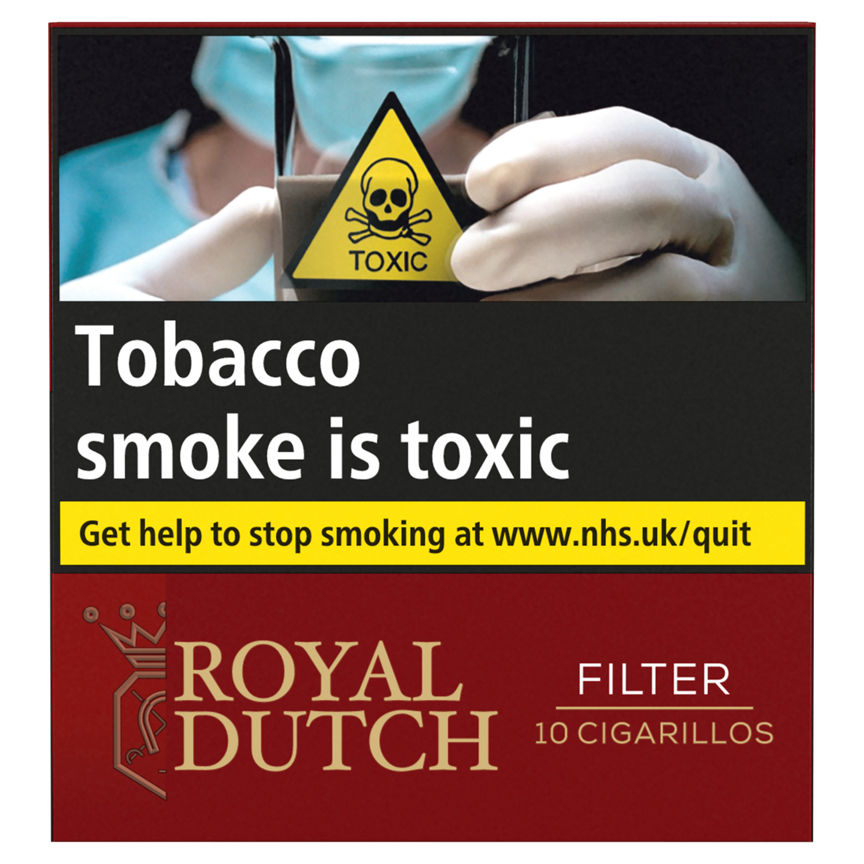 Royal Dutch 10 Cigarillos Filter GOODS ASDA   