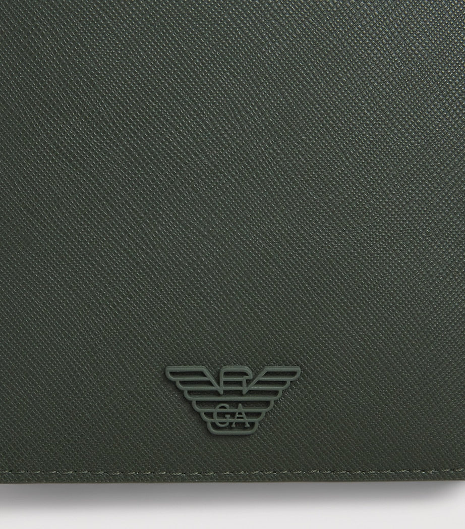 Emporio Armani Saffiano leather passport holder, UK version