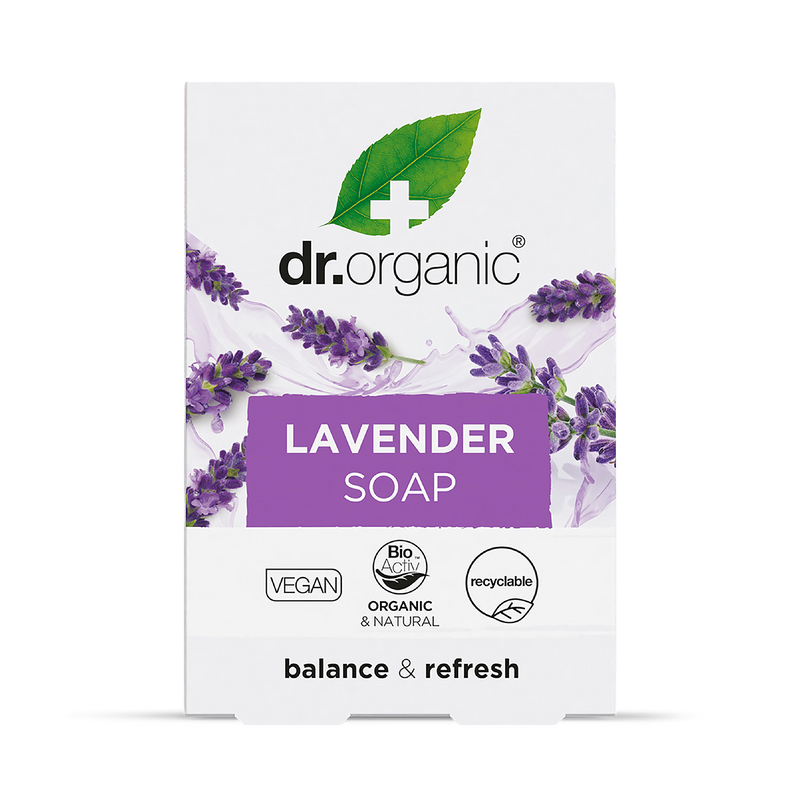 Dr Organic Natural Lavender Soap Bar - British product