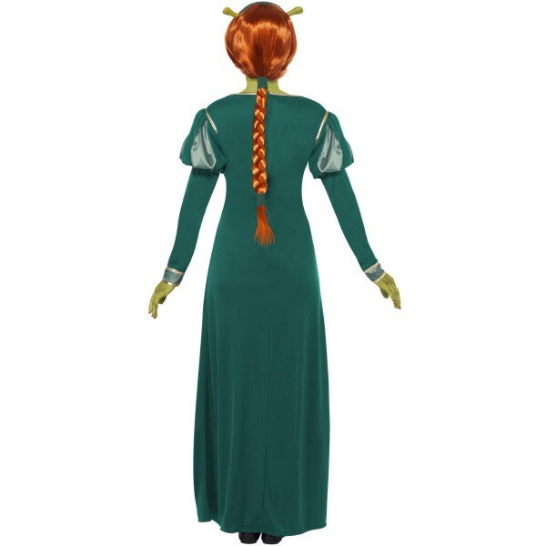 Smiffys Shrek Fiona costume green dress wig headband, UK version