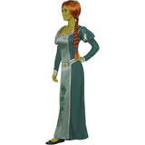 Smiffys Shrek Fiona costume green dress wig headband, UK version