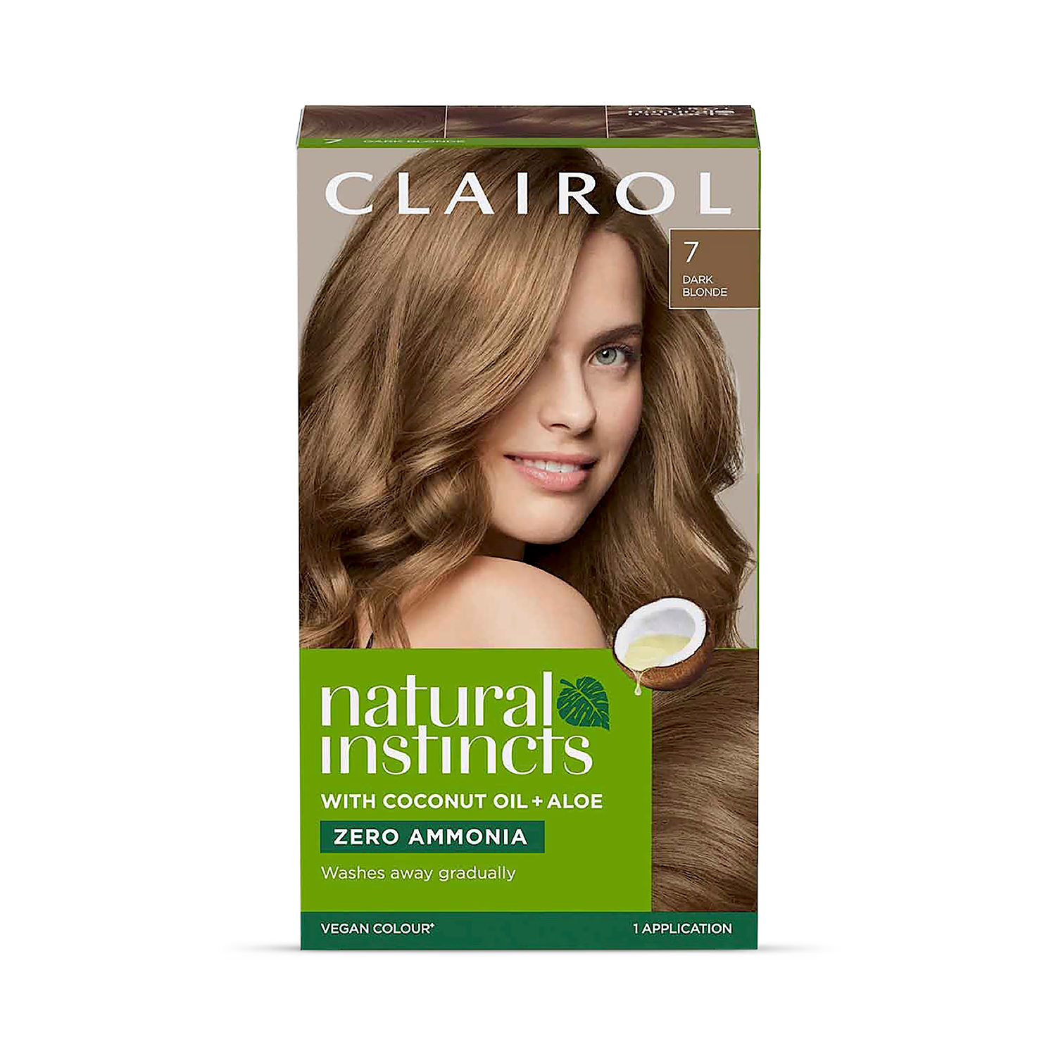 Clairol Natural Instincts Dark Blonde 7 hair colour, UK version