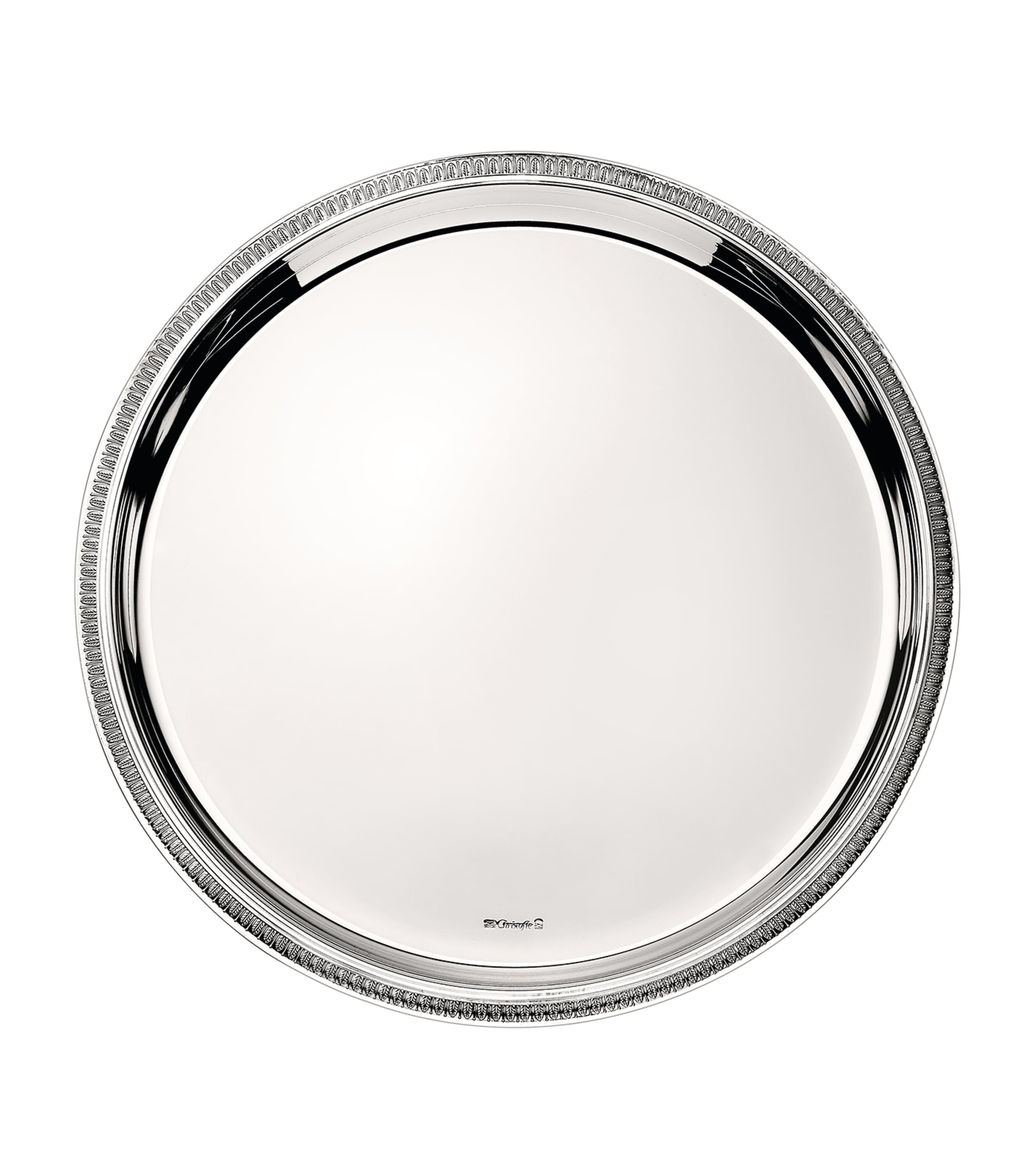 Christofle Malmaison Round Tray 30cm - British product