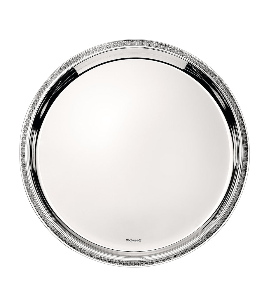 Christofle Malmaison Round Tray 30cm - British product
